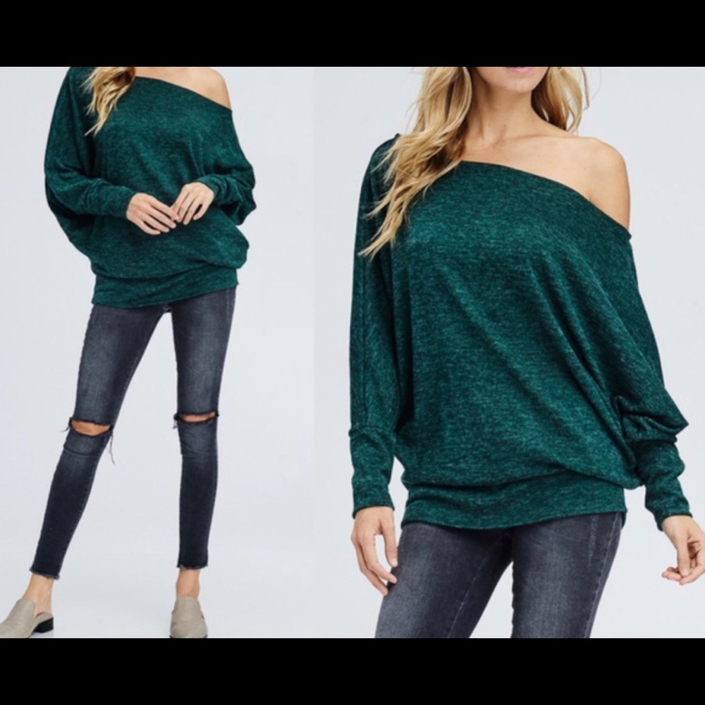 Off Shoulder Long Sleeve Top